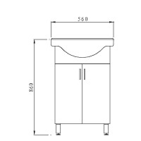 White 550 Cabinet