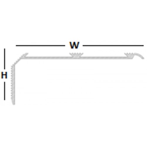 Retro Fit Stair Nosing - 2.5m DW