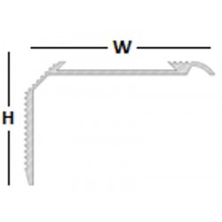 Retro Fit Stair Nosing - 2.5m SB