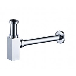 Chrome Square Bottle Trap