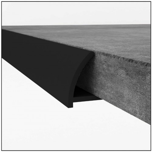PVC Edge Trim - Black 12mm x 2.4m