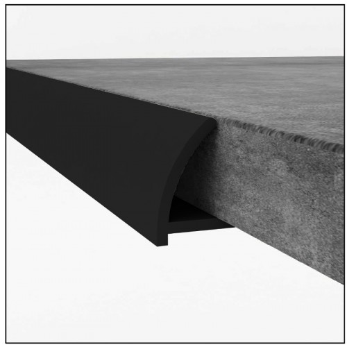 PVC Edge Trim - Black 9mm x 2.4m