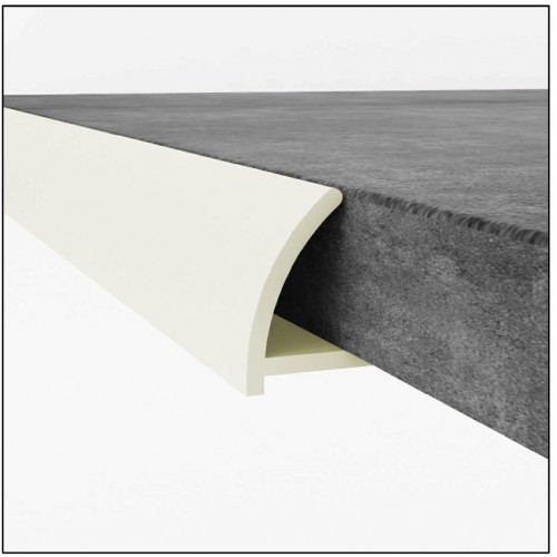 PVC Edge Trim - Ivory 12mm x 2.4m