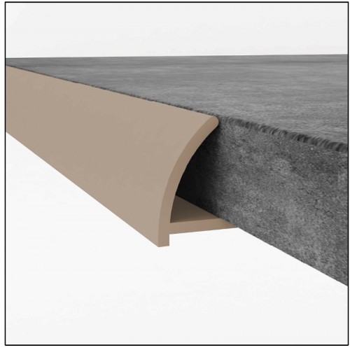 PVC Edge Trim - Light Brown 9mm x 2.4m