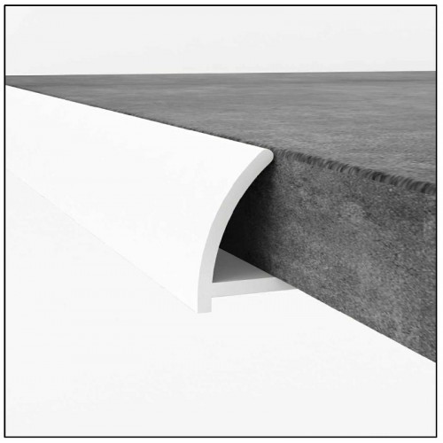 PVC Edge Trim - White 12mm x 2.4m
