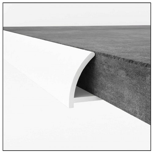 PVC Edge Trim - White 9mm x 2.4m