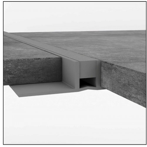 PVC Movement Joint - Dove Grey 12mm x 2.5m