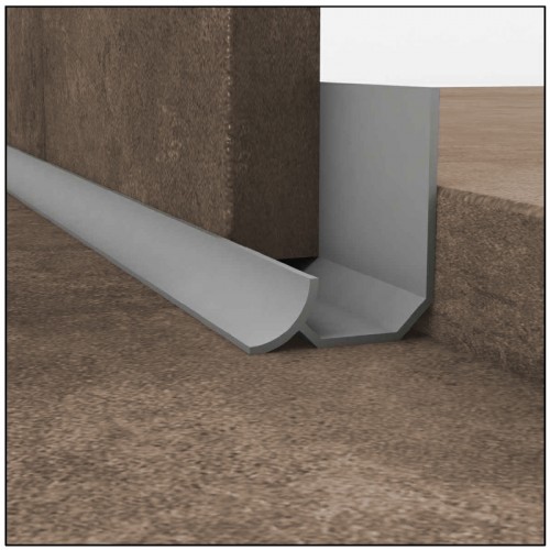 PVC Internal Seal Strip 9mm x 2.5m - Light Grey