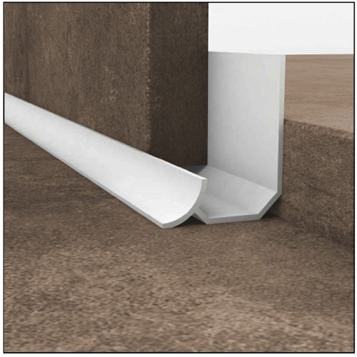 PVC Internal Seal Strip 9mm x 2.5m - White