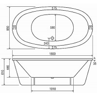 Berlin 1800 Skirted Bath