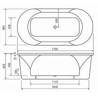 Dundee 1700 Skirted Bath