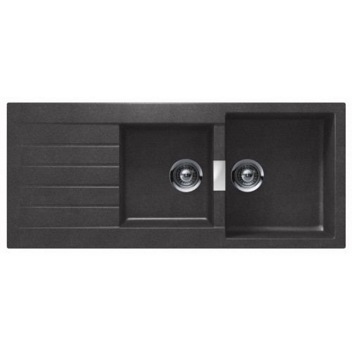 Frasa Latoya 80 UDM StoneSilk SP Kitchen Sink - Carbonium