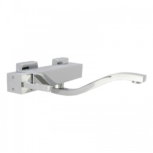 Statute Square Sink Mixer Wall Type